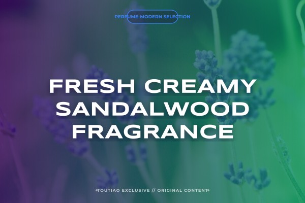 luxurious clean sandalwood perfume